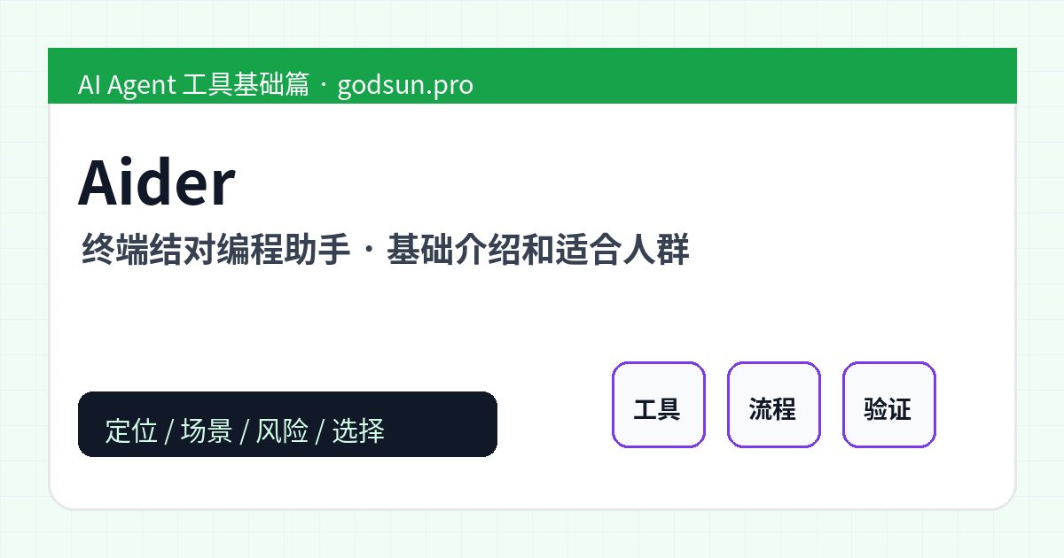 Aider 是什么？终端结对编程助手的基础介绍和适合人群