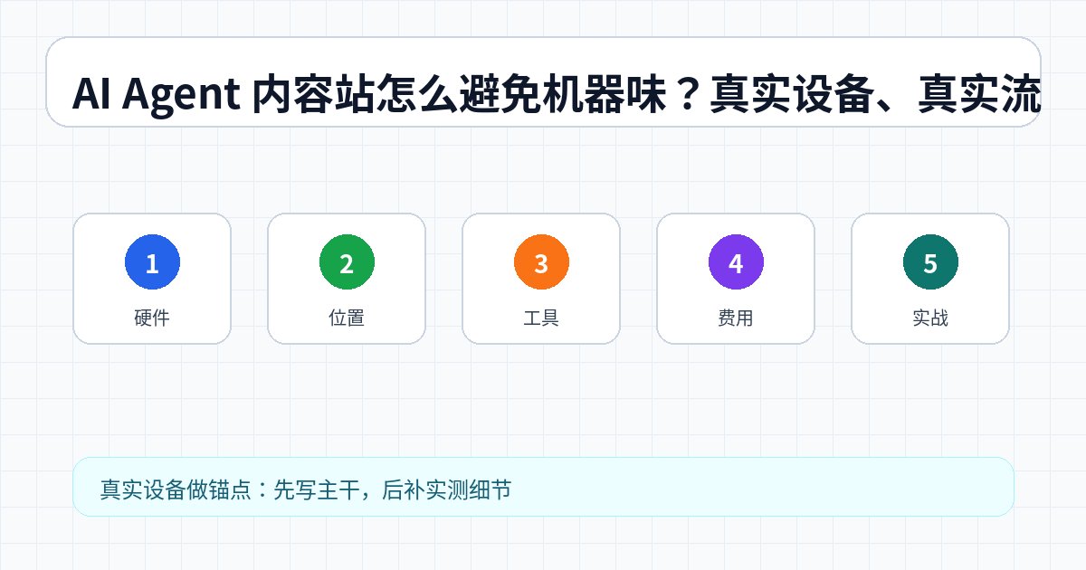 AI Agent 内容站怎么避免机器味？真实设备、真实流程、真实修改