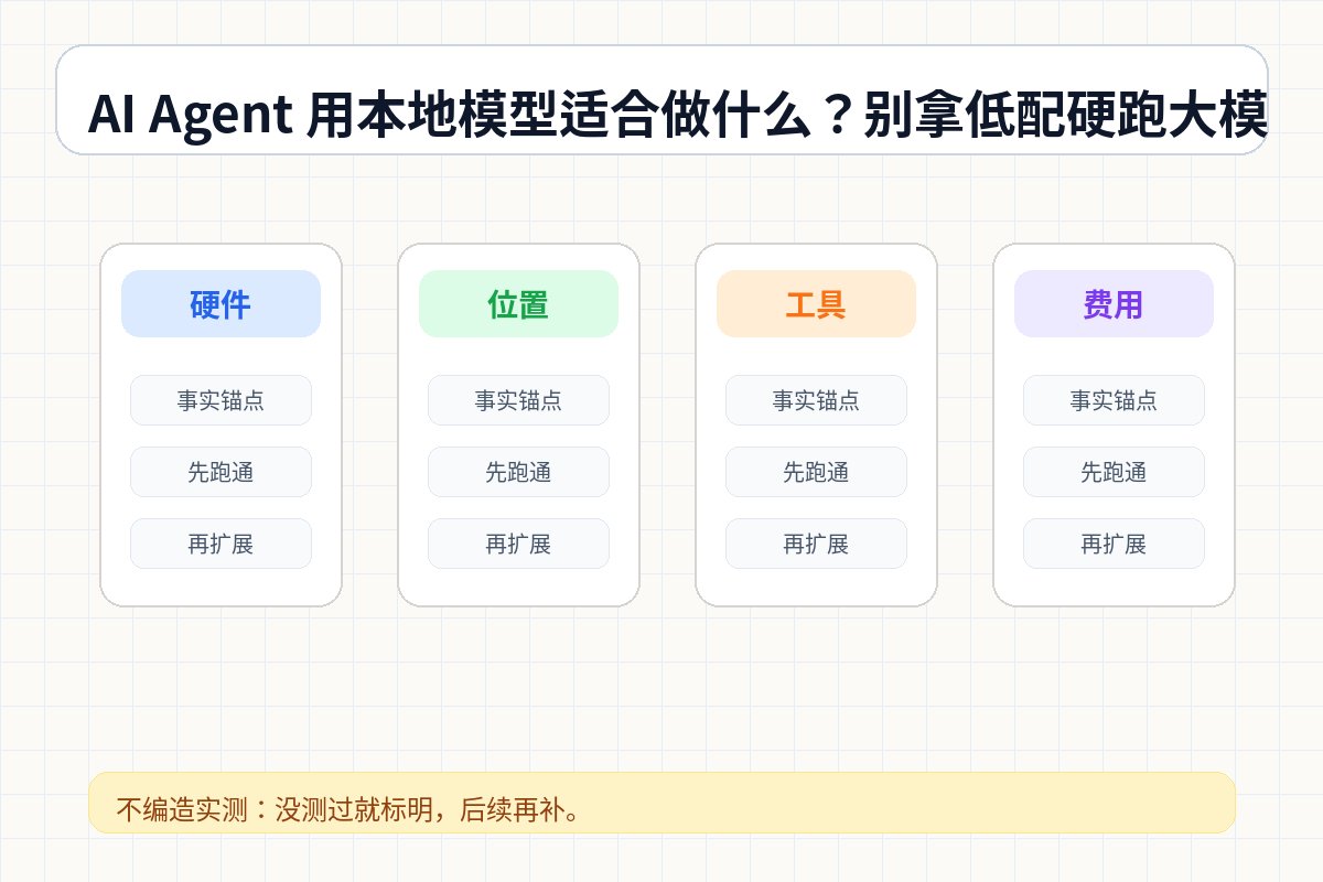 AI Agent 用本地模型适合做什么？别拿低配硬跑大模型 结构图