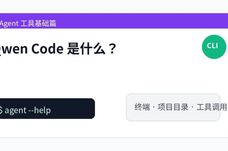 Qwen Code 是什么？通义千问系终端编程 Agent 的定位和入门理解