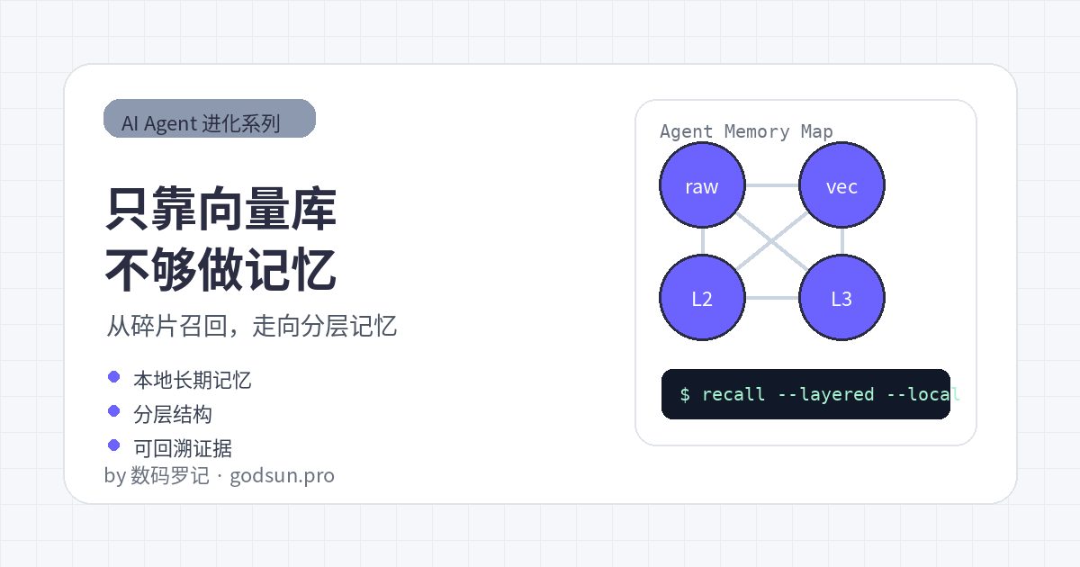 只靠向量库做 Agent 记忆够吗？为什么还需要分层记忆