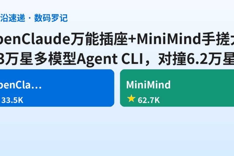 GitHub双响：OpenClaude把Claude Code变成“万能插座”，MiniMind用3块钱2小时手搓一个大模型