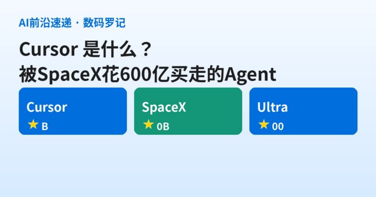 Cursor 是什么？被SpaceX花600亿美元买走的AI编程Agent，年化收入30亿（基础篇）