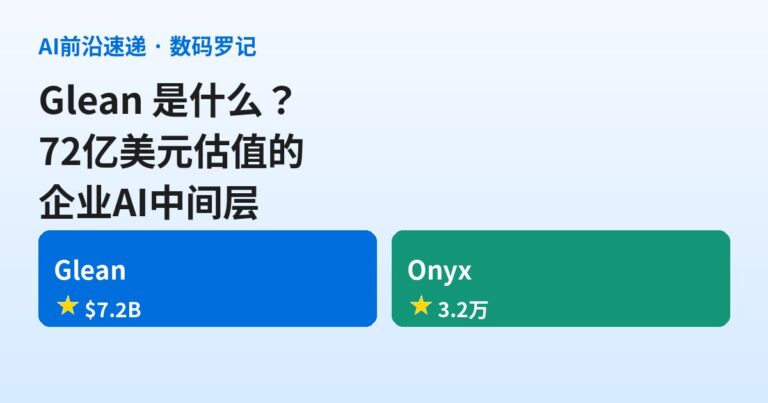Glean 是什么？72 亿美元估值的企业 AI 搜索 + Agent 平台，把「公司上下文」做成了地基（基础篇）